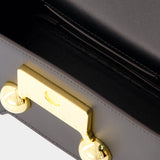 Mini Shoulder Bag - Marni - Leather - Black