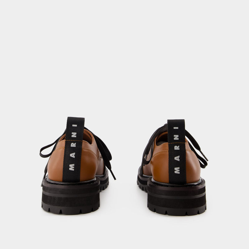 Dada Derbies - Marni - Leather - Brown