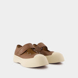 Mary Jane Sneakers - Marni - Leather - Brown