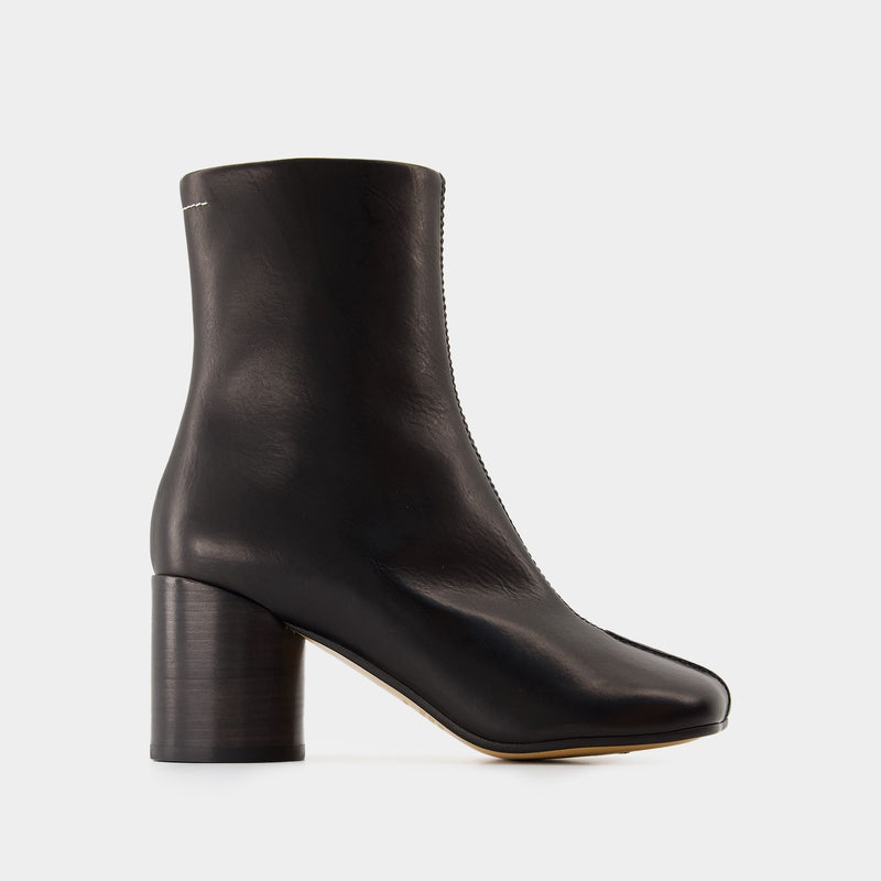 Ankle Boots - MM6 Maison Margiela - Leather - Black