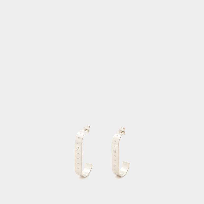 Earrings - MM6 Maison Margiela - Metal - Silver