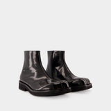 Ankle Boots - MM6 Maison Margiela - Leather - Black