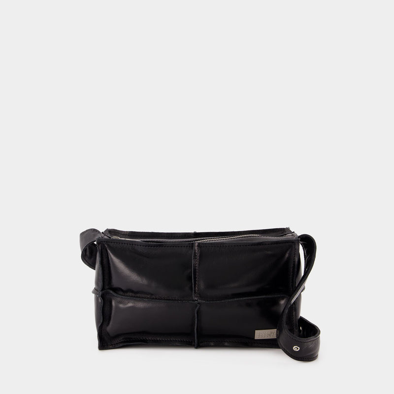 Numeric Top Handle Mini Purse - MM6 Maison Margiela - Leather - Black