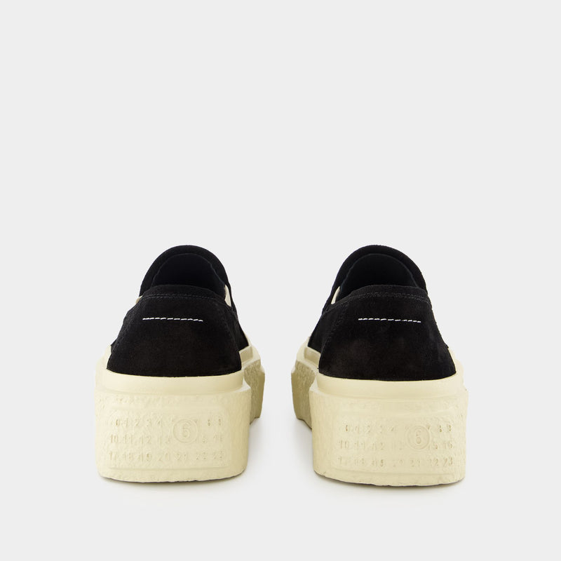 Sneakers - MM6 Maison Margiela - Leather - Black