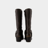 Roxy 45 Boots - Paris Texas - Leather - Black