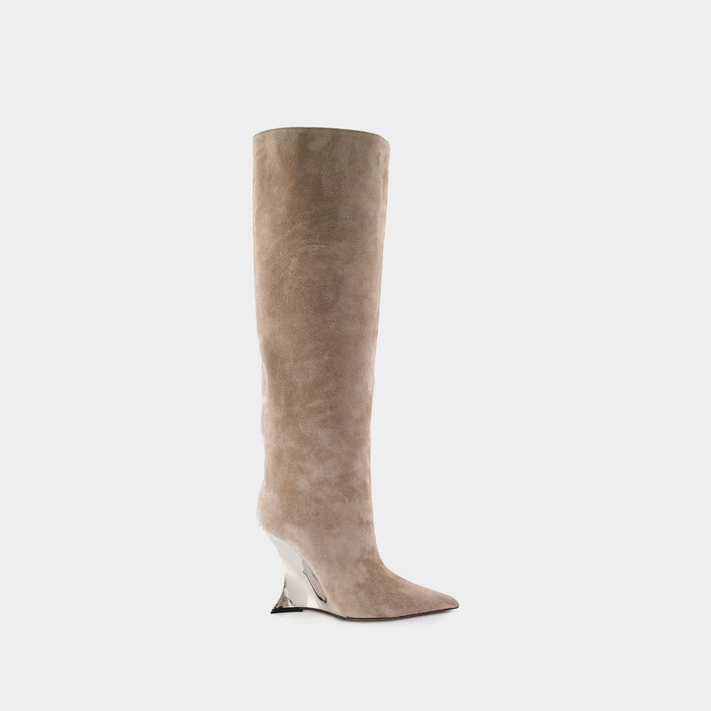 Nina Boots - Paris Texas - Leather - Beige