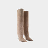 Nina Boots - Paris Texas - Leather - Beige