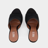 Nina Court shoes - Paris Texas - Silk - Black