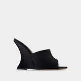 Nina Court shoes - Paris Texas - Silk - Black