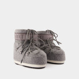 Icon Low Felt Boots - Moon Boot - Synthetic - Grey