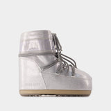 Icon Low Glitter Boots - Moon Boot - Synthetic - Silver