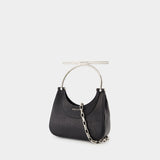 Mini Cross Bar Purse - Alexander McQueen - Leather - Black