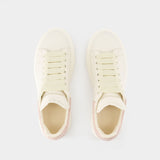 Oversize Sneakers - Alexander McQueen - Leather - White/Pink