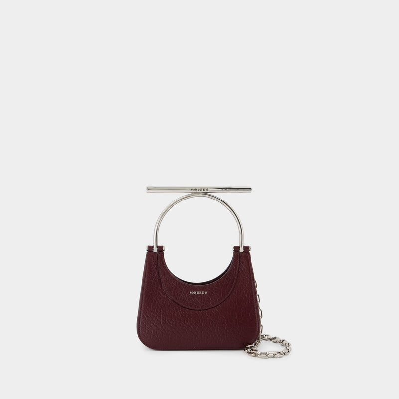 Mini Cross Bar Purse - Alexander McQueen - Leather - Red