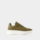 Oversize Sneakers - Alexander McQueen - Leather - Khaki