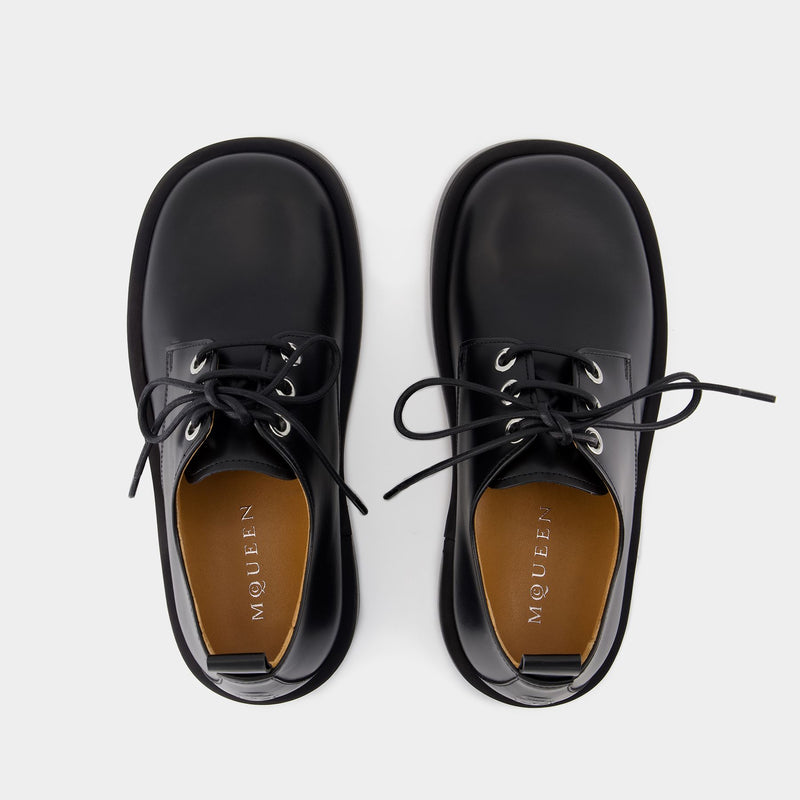 Lace Up Derbies - Alexander McQueen - Leather - Black