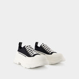 Tread  Slick Sneakers - Alexander McQueen - Canvas - Black/White