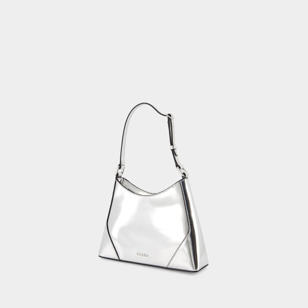 Linda Shoulder Bag - Staud - Leather - Silver