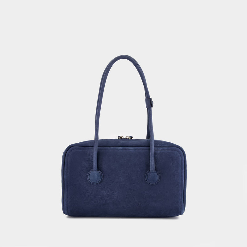 Soft Boston Shoulder Bag - Margesherwood - Leather - Blue