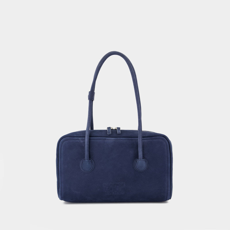 Soft Boston Shoulder Bag - Margesherwood - Leather - Blue