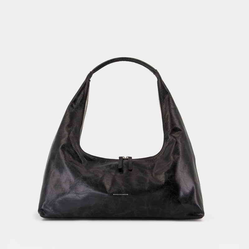 Large Shoulder Bag - Margesherwood - Leather - Black