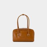 Soft Boston Shoulder Bag - Margesherwood - Leather - Brown