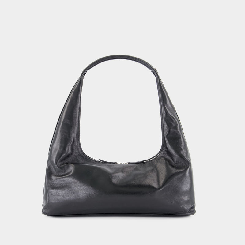 Large Shoulder Bag - Margesherwood - Leather - Black