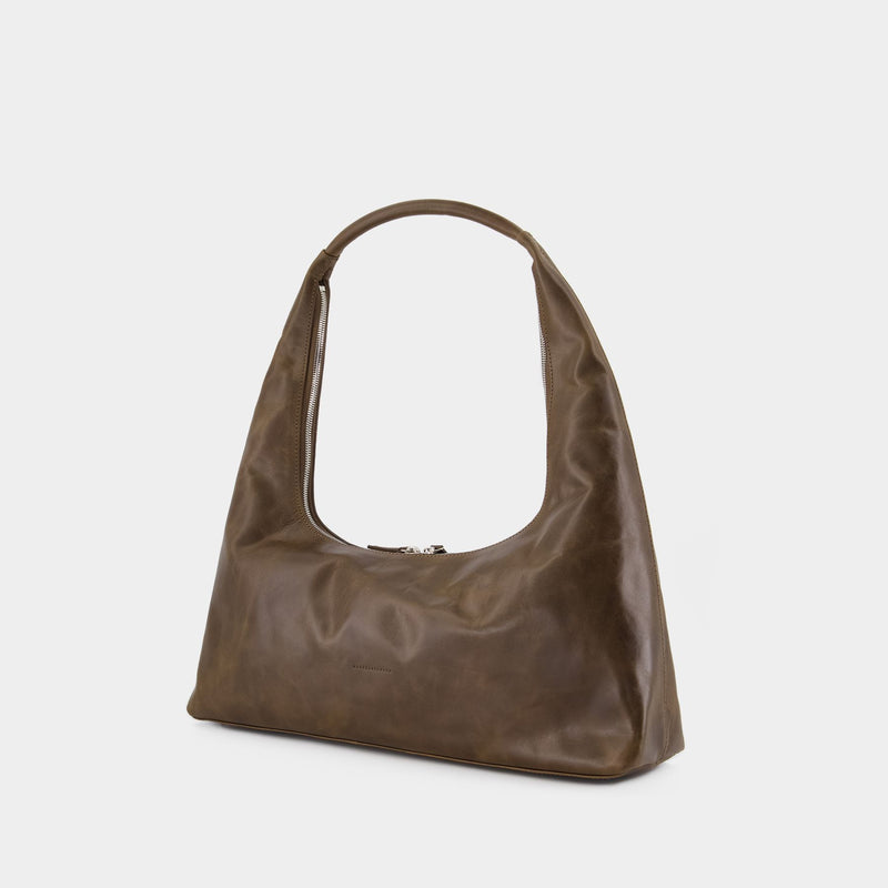 Large Shoulder Bag - Margesherwood - Leather - Brown