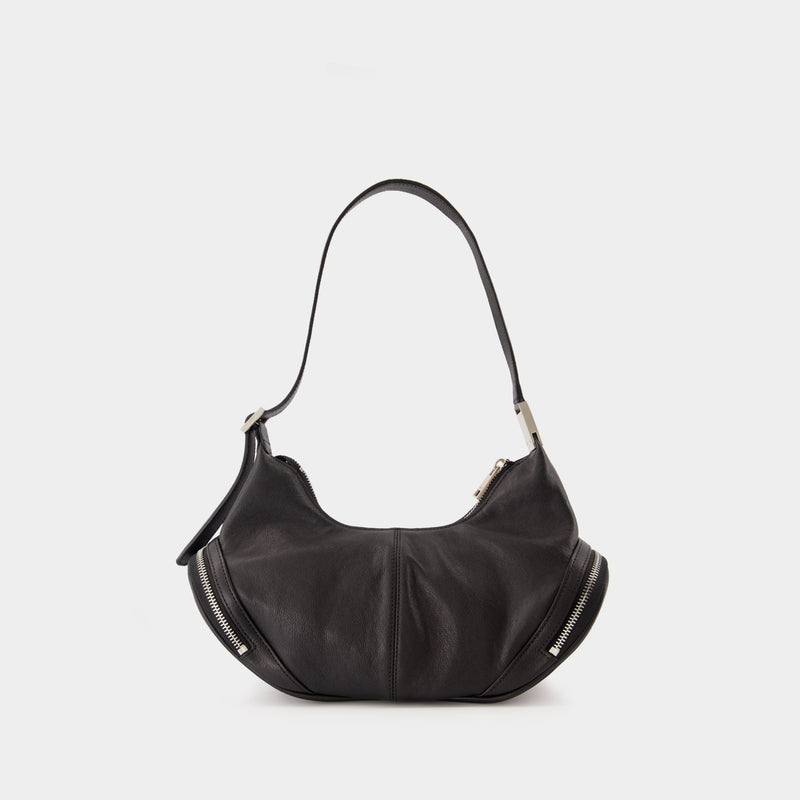 Cargo Shoulder Bag - Osoi - Leather - Black