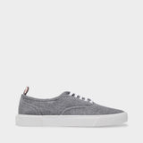 Heritage Trainer in Grey Boiled Wool