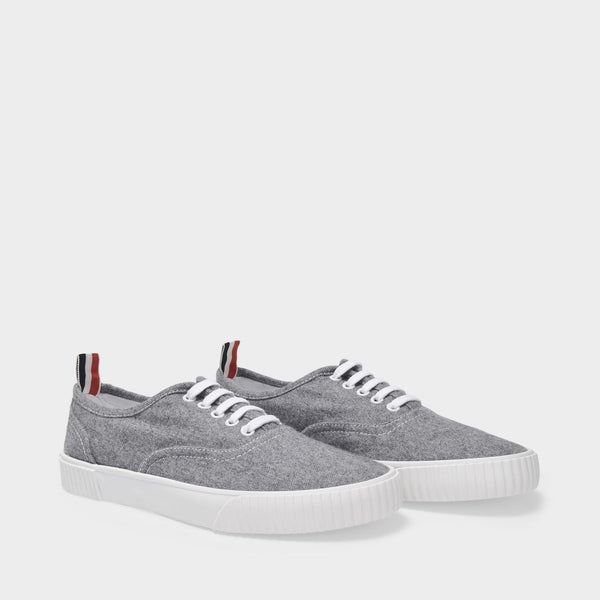 Heritage Trainer in Grey Boiled Wool