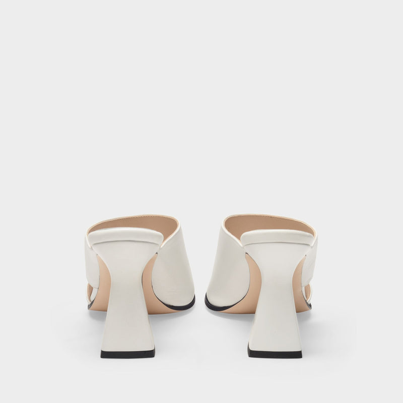 Marie Sandals in White Leather