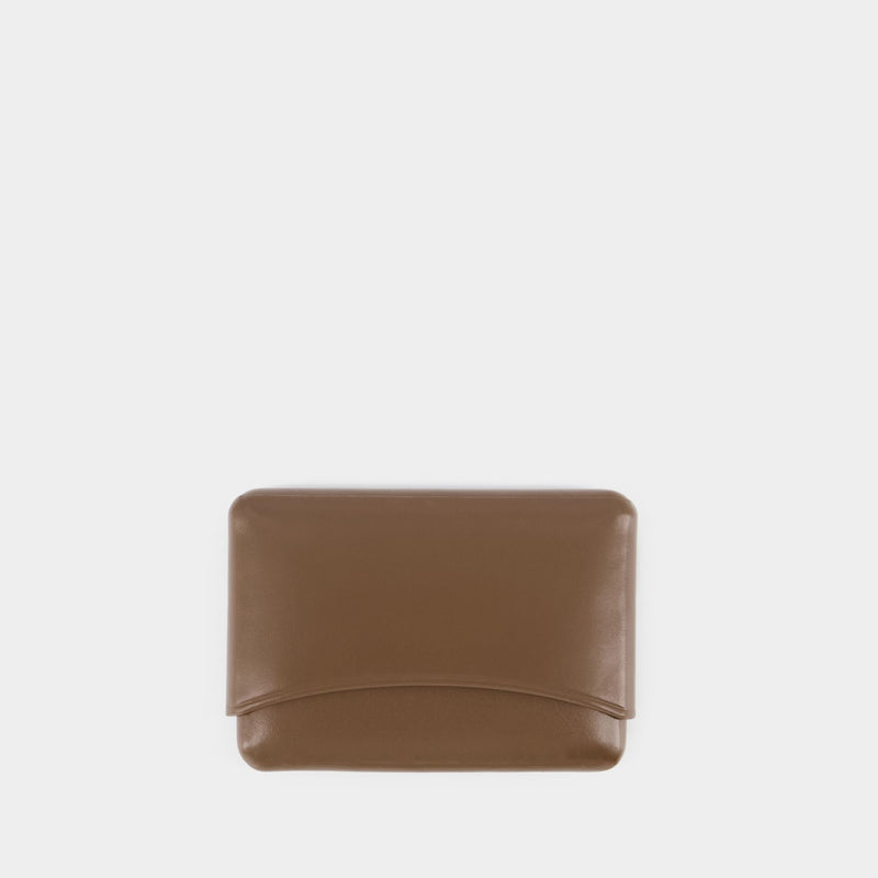 Molded Card Holder - Lemaire - Brown Sugar - Leather