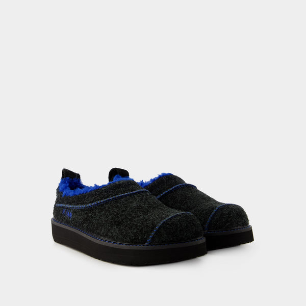 Slides Slip On - Ader Error - Leather - Black