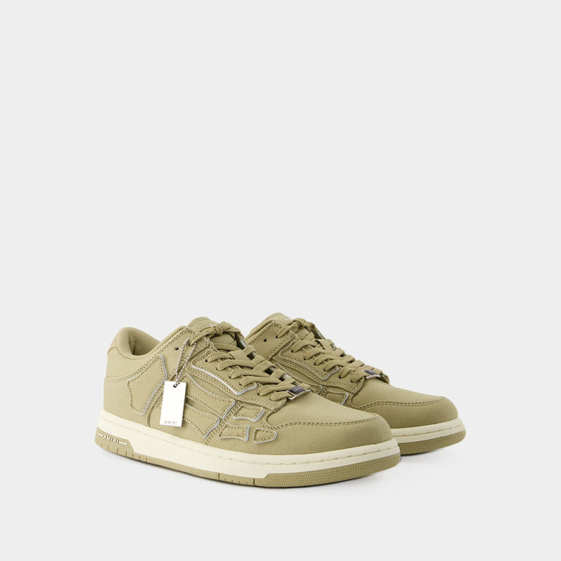 Chunky Skel Top Low Sneakers - Amiri - Leather - Green