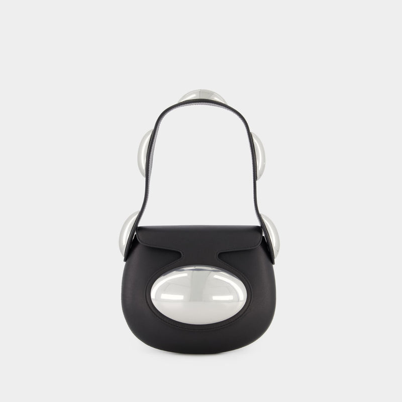 Alexander Wang Dome Leather Hobo Tote Bag In Black