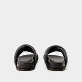 Lizzie Slides - Anine Bing - Leather - Black