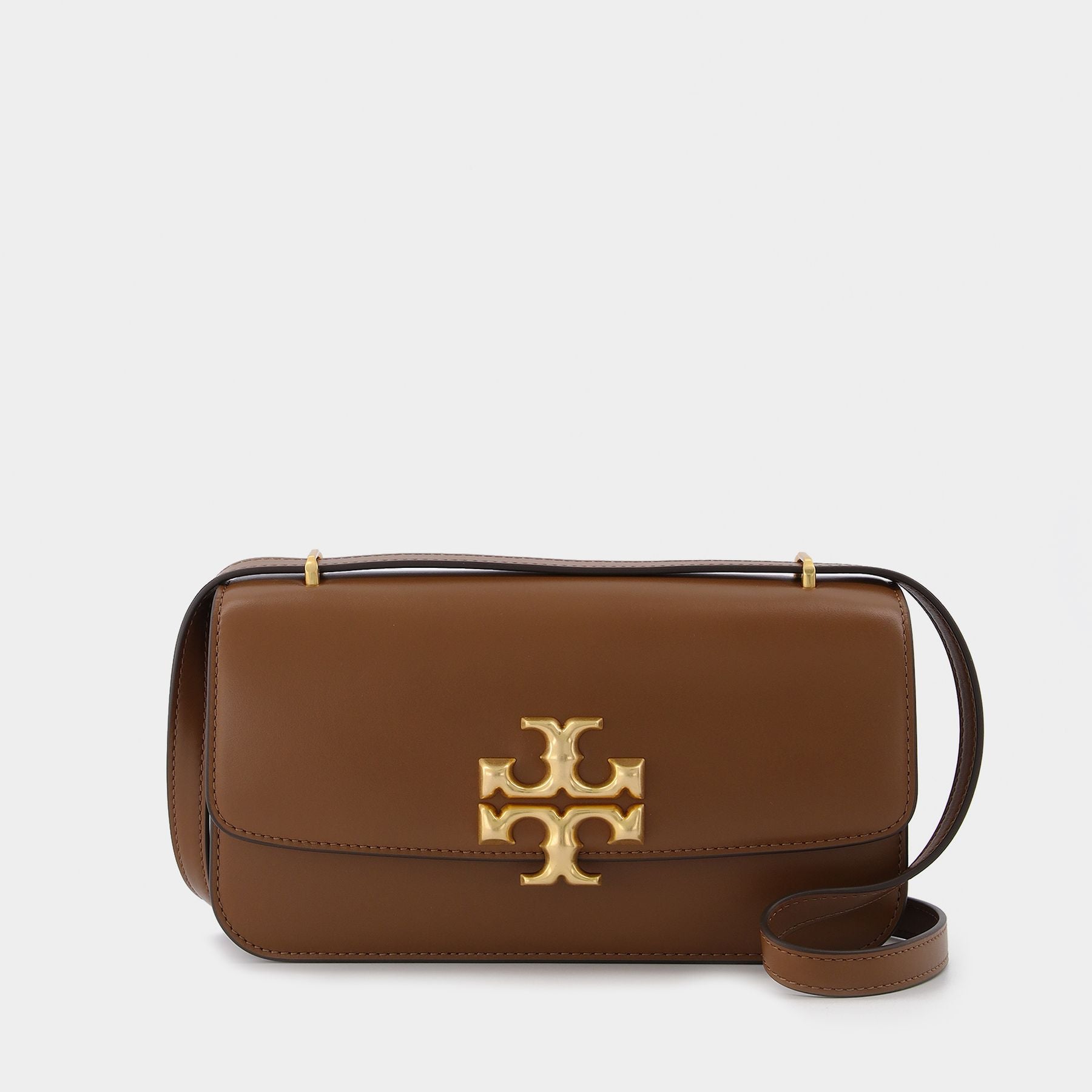 Eleanor E/W Small Hobo Bag - Tory Burch - Moose - Leather