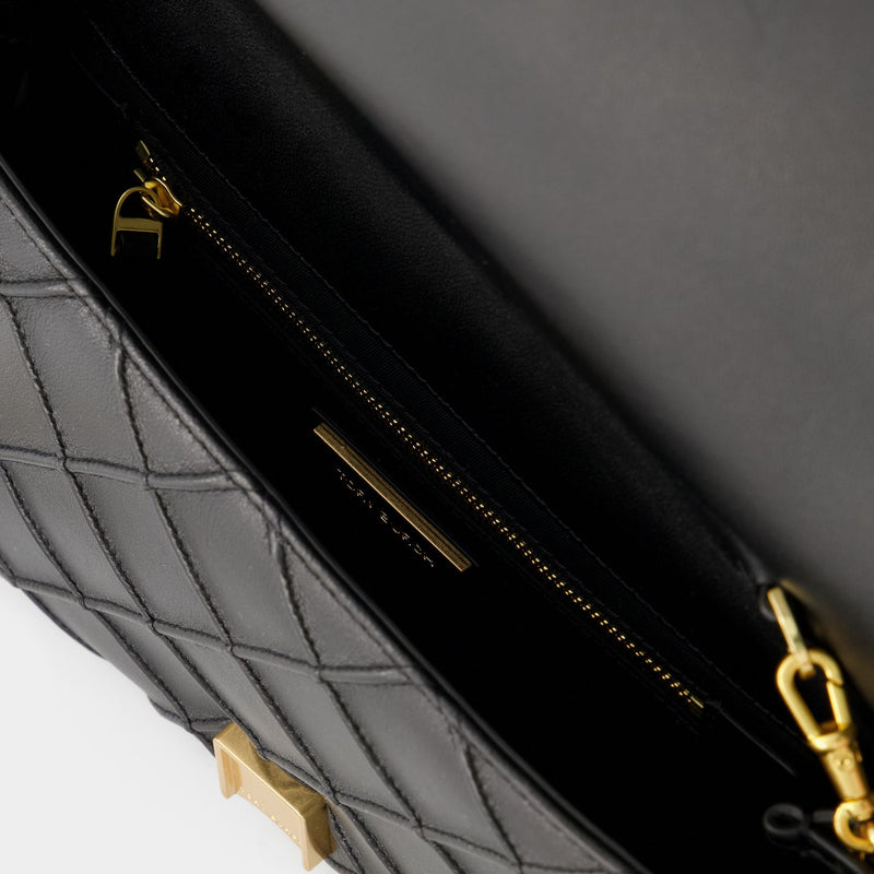 Fleming Soft Barrel Bag - Tory Burch - Leather - Black ref.967166 - Joli  Closet
