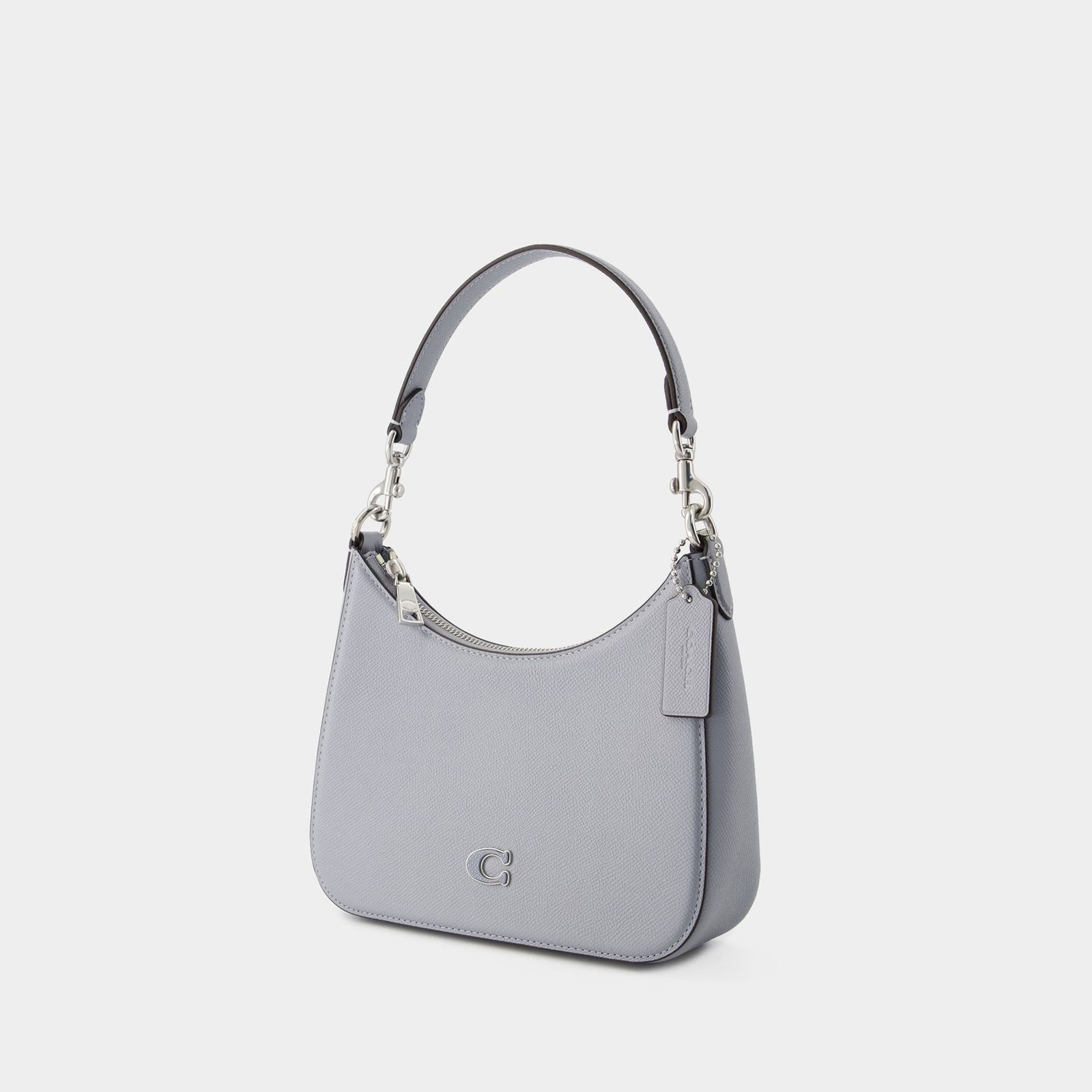 Crossbody Hobo Bag Coach Leather Grey Blue