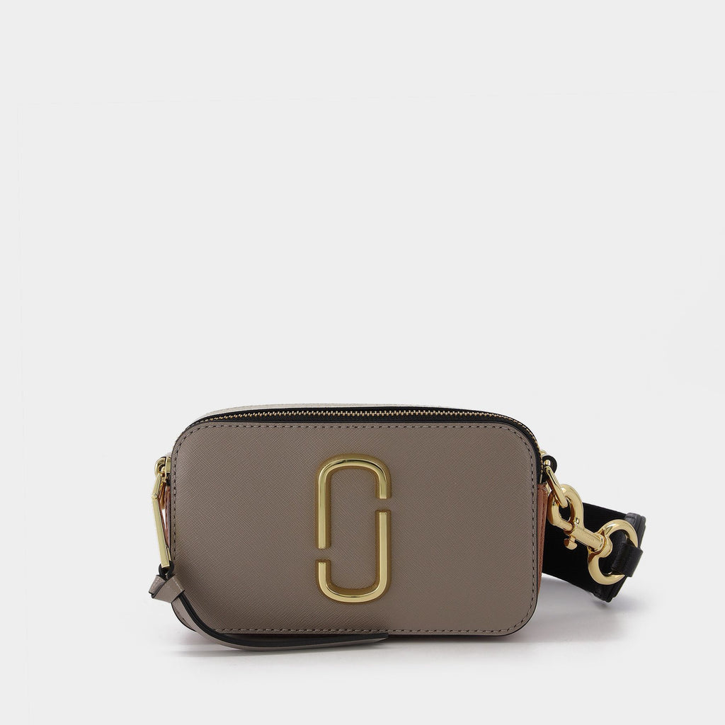 Marc Jacobs Snapshot Leather Crossbody In Pastel Yellow Multi/gold