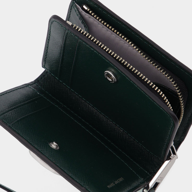 Snapshot DTM Black Leather Compact Wallet