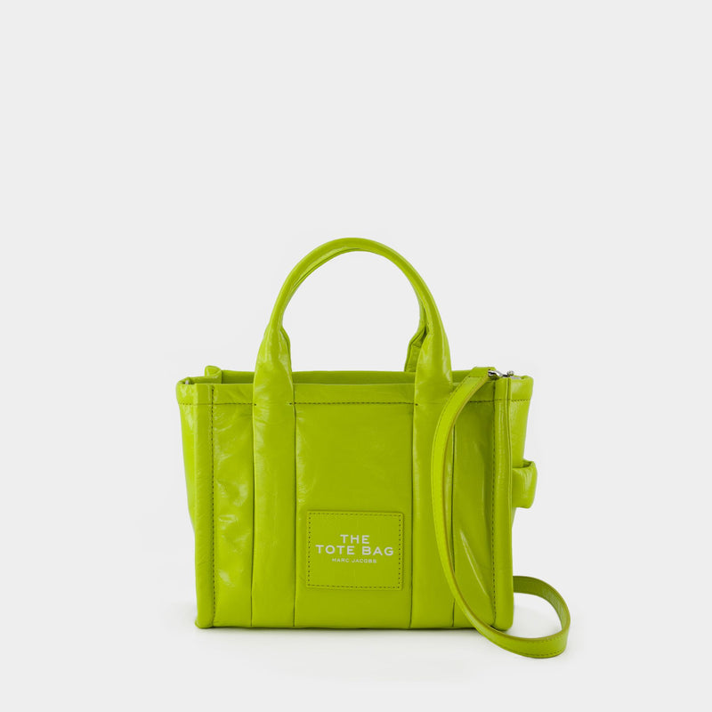 Marc Jacobs The Leather Mini Leather Tote Bag in Green