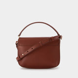 Sarah Shoulder A Strap Mini Hobo Bag - A.P.C. - Hazelnut - Leather