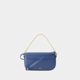 Grace Chaine Clutch - A.P.C. - Leather - Ocean Blue