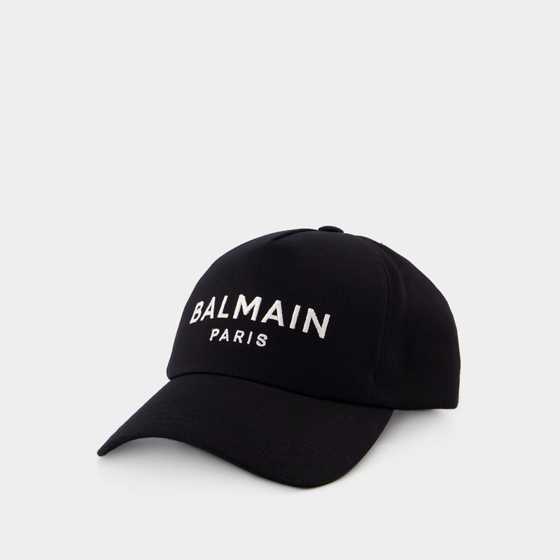 Mix Monogramme Hat - Balmain - Cotton - Black