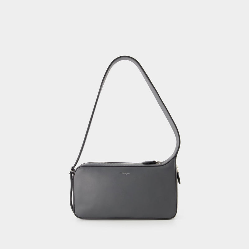 One Racer Hobo Bag - Courreges - Leather - Steel Grey