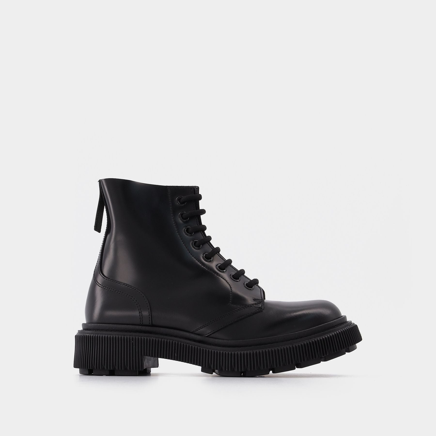 Adieu Paris Typ 165 leather military boots - Black