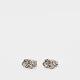 Bb Stud Xs Earp Earring - Balenciaga -  Silver/Crystal