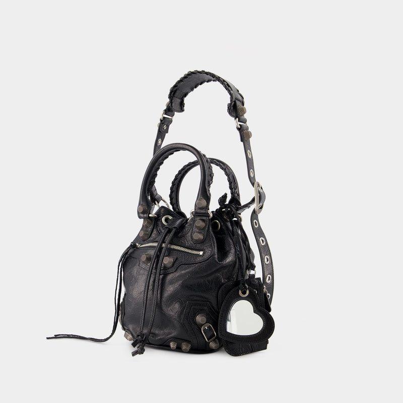 Balenciaga S Le Cagole Leather Bucket Bag